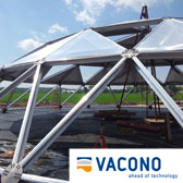 Erection adjacent to tank by vacono